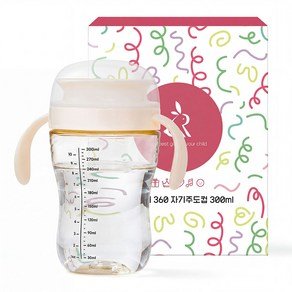 아띠래빗 유아용 흘림방지 360도 자기주도컵, 300ml, 1개, 화이트 (12,330원)