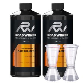 로드위너 대용량 고농축 카샴푸 1000ml 2p + 계량컵 2p 세트, 1L, 2개 (9,100원)