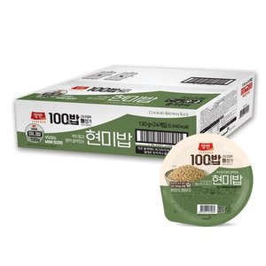 양반 100밥 현미밥 130g 24개 (16,500원) (무료)