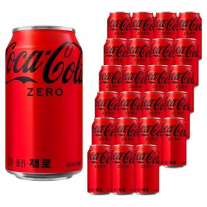 코카콜라 제로, 350ml, 24개 (15,480원) (무료)