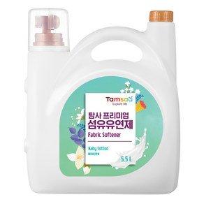 탐사 프리미엄 섬유유연제 베이비코튼 고농축, 5.5L, 1개 (12,260원)