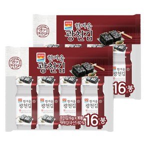 해의락 한겨울 광천김, 5g, 32개 (8,990원)