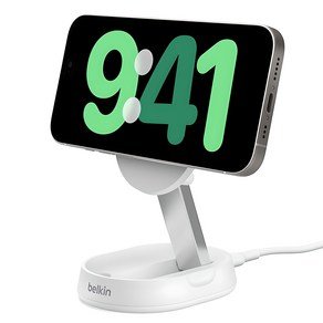 벨킨 Qi2 부스트 차지 프로 컨버터블 마그네틱 무선 충전 스탠드 WIA008btWH, 화이트, 1개 (27,900원)