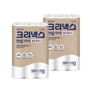 크리넥스 안심 키친타올 120매 12롤 X 2개 (16,080원 / 무료)