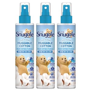 스너글 허거블 코튼 더블 소프트 섬유탈취제 본품, 150ml, 3개 (7,990원) (무료)
