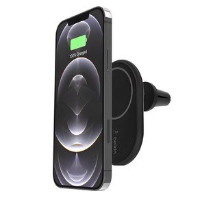 벨킨 부스트업 맥세이프 마그네틱 차량용 무선 충전 거치대 10W WIC004, 블랙, 1개 (26,900원)