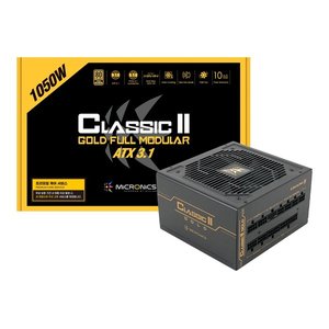 마이크로닉스 Classic II 1050W 80PLUS골드 풀모듈러 ATX3.1 (150,151원/무료)