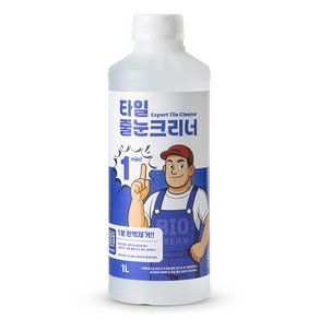 욕실 타일세정제 물때제거 줄눈청소 화장실 변기 세면대 청소 타일크리너, 1개, 1L (14,570원)