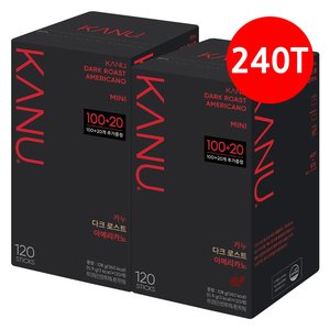카누 미니 아메리카노 커피 다크로스트, 120개입, 2개 (36,090원/무료)