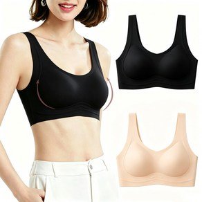 IWENTY 2개입 노와이어 패드 일체형 푸시업 브라 1+1 (12,900원)