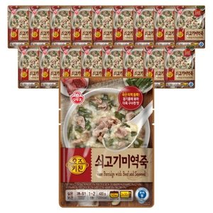 오즈키친 쇠고기미역죽, 420g, 18개 (59,520원)