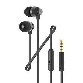 아이리버 aux 스테레오 유선 이어폰 커널형 3.5mm, BHC-70M, 블랙 (6,950원)
