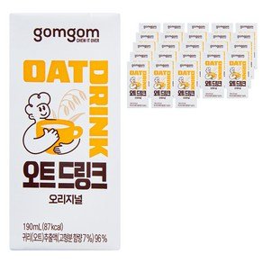 gomgom 곰곰 오트드링크 오리지널, 24개, 190ml (10,490원)