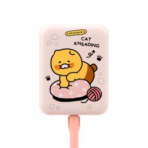 카카오프렌즈 데일리 고속충전 맥세이프 보조배터리 10000mAh, 춘식이 핑크, P24-MSPB10K01 (31,360원)