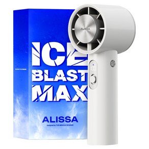 알리사 100단 ICE BLAST MAX 무선 급속 냉각 핸디 휴대용 선풍기, 화이트, APF02 (39,190원)