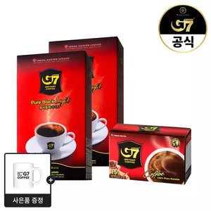 G7 퓨어블랙 라이트 110개입 x 2개 + 퓨어블랙 15개입 + 머그컵 증정 (21,510원/무료)