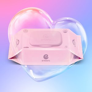 앙블랑 네오 핑크 63평량 아기물티슈 20팩 (16,900원/무배)