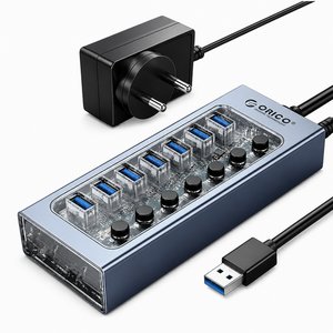오리코 7포트 유전원 USB 허브 AT2U3-7AB (27,800원) (무료)