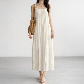 라라온 여성용 레이어드 링클 끈나시 롱 원피스 26TSP4023 (8,210원)
