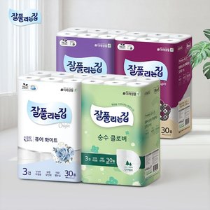 잘풀리는집 순수클로버 천연펄프 화장지 27M x 30롤 x 2팩 (19,930원) (무료)
