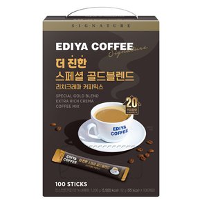 이디야 더 진한 스페셜 골드블렌드 커피믹스, 12g, 1개, 100개입 (14,630원)