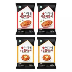 미미네 서울떡볶이 2봉 + 부산떡볶이 2봉 (8인분) (15,470원/무료)