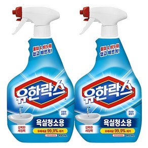 유한락스 욕실청소용 세정제, 900ml, 2개 (8,140원)