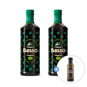 바쏘 엑스트라 버진 올리브유 1L 2병 유리병타입 +트러플오일 250ml (29,900원/무료)