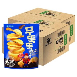 오리온 무뚝뚝감자칩 통후추 소금맛 과자, 60g, 24개 (27,260원)