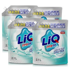리큐 진한겔 하이브리드 실내건조 일반용 액상세제 리필, 2.1L, 1개입, 4개 (14,890원)