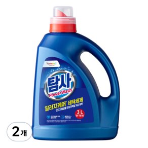탐사 파워워시 알러지 케어 세탁세제 세탁세제 3L 진드기 사채.배설물 제거, 2개 (11,980원)