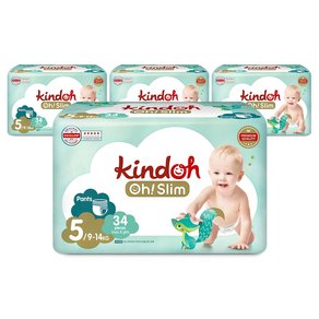 킨도 프리미엄 오슬림 팬티형 기저귀, 5단계, 136매 (49,500원)