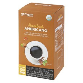 gomgom 곰곰 아메리카노 헤이즐넛, 100개입, 1개, 1g (13,420원)