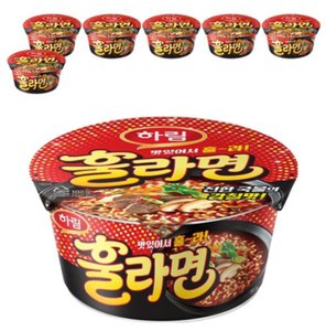 (하림) 훌라면 큰컵라면, 12개 한박스 (11,900원/무료배송)