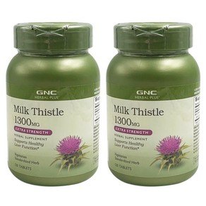 GNCHERBALPLUS GNC 밀크시슬 1300mg 타블렛, 120정, 2개 (37,490원)