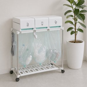 이지컷 이동식 분리수거함 + 비닐롤 3개 (49,900원/무료)