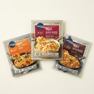 (토스)애슐리 볶음밥, 갈릭스테이크 230g 2봉 + 케이준 230g 2봉 + 통새우 230g 2봉, 6봉