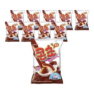 크라운 콘초 초코가나슈, 66g, 10개 (9,360원/무료)