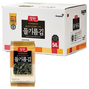 양반 들기름김, 4g, 54개 (15,900원)