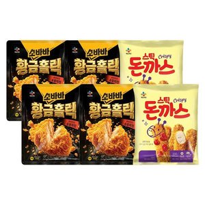 소바바 황금홀릭 240g x4개 + [임박] 스틱돈까스 200g x2개 (18,980원) (0원)