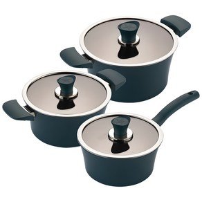 해피콜 인덕션 이든 냄비 세트 3개, 스투키그린, 편수 18cm + 양수 20cm + 곰솥 24cm, 1세트 (88,000원)