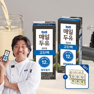 매일두유 고단백 검은콩 저당두유 190ml 24팩 (+플레인 6팩 추가증정) (16,060원/무료)