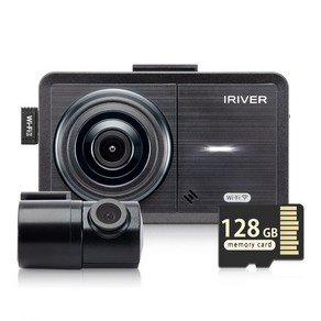 아이리버 2채널 FHD+HD 초가성비 차량용 블랙박스 FH1 WiFi 스마트폰 연동지원, 128GB, 자가설치 (132,050원)