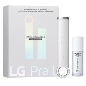 LG Pra.L 멜라빔 토닝 미백 케어 LED 뷰티 디바이스 + 나이아신아마이드 트리플 토닝샷 앰플 30ml 세트, 1세트 (486,330원)
