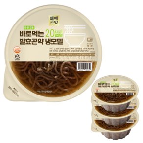 빼빼곤약 100g당 20kcal 바로먹는 발효곤약 냉모밀, 4개, 350g (14,480원)