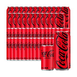 코카콜라 제로 190ml 30캔 + 코카콜라 제로 490ml 24캔 (33,550원) (무료)