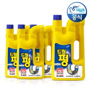 배수구 세정제 드릴펑 1L x 3개 + 2L x 1개 (9,520원) (무료)