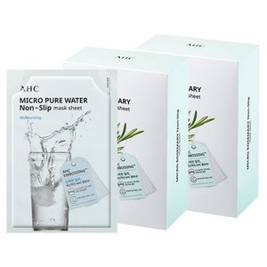 AHC 마이크로 퓨어 워터 착붙 마스크 시트 33ml, 10개입, 2개 (7,850원)