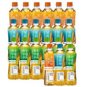 더하다 파로귀리차 500mlx6입+보리차 500mlx6입+옥수수수염차 500mlx6입 (11,780원) (무료)