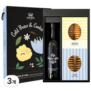신라명과 콜드브루&쿠키세트 선물세트 THANKS EDITION, 3개, 콜드브루375ml+모카쿠키120g+시트러스 쿠키110g (61,750원)